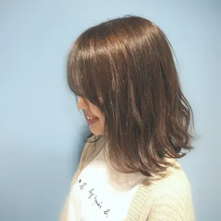ミディアム カラー ★竹本 千春★のヘアスタイル