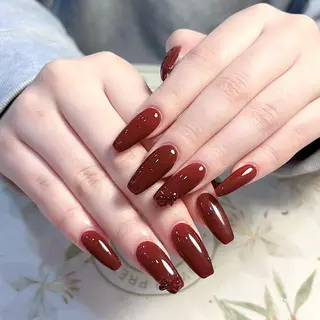 ネイル 🍑長さだし ワンホン💅モモコのネイルデザイン