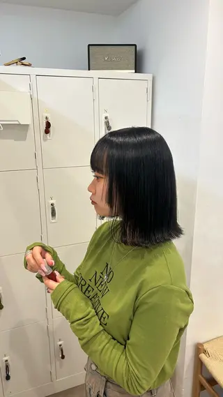 ミディアム 伊澤 紗弥のヘアスタイル