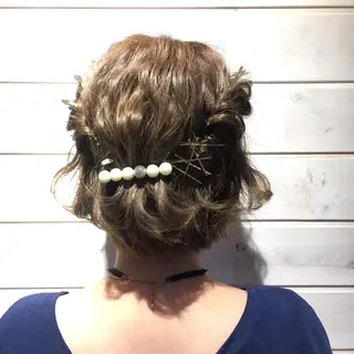 ショート ヘアアレンジ 野崎 ひかりのヘアスタイル