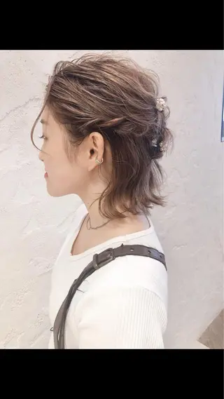 ミディアム ✨透明感ケアカラー✨ 長野ゆきなのヘアスタイル