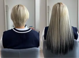 ロング カラー 🎀韓国スリムタッキ 羽エクステ🎀kiiのヘアスタイル