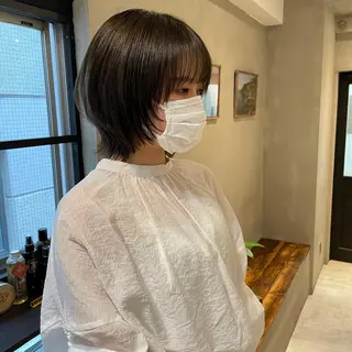 ショート カラー 10月限定モニター 髪質改善美髪矯正のヘアスタイル