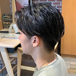 ショート パーマ メンズ メンズパーマ&メンズ 縮毛矯正/平野/渋谷のヘアスタイル
