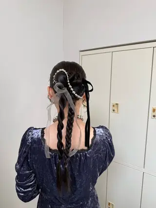 ロング ヘアアレンジ eclat hair's BEAU group所属・吉川 莉央のヘアスタイル