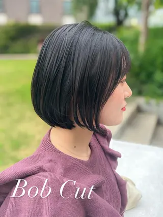ショート カラー 顔周りレイヤー/ボブ 銀座✨中野まさひろのヘアスタイル
