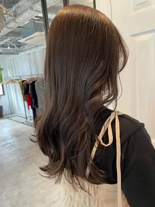 セミロング カラー 中目黒🌼 🌼ハナのヘアスタイル
