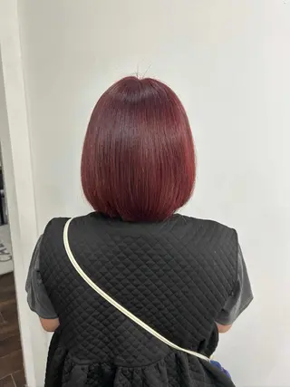 カラー ルプラボウ ふくい きなりのヘアスタイル