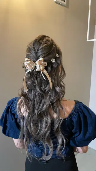 ロング ヘアアレンジ 郡山/透明感カラー /馬場アンドレアのヘアスタイル