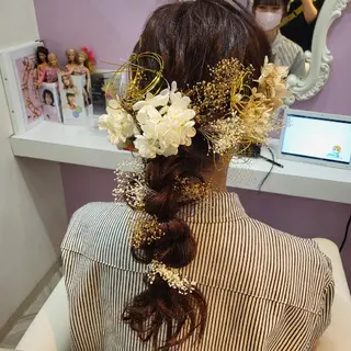 ロング ヘアアレンジ カラー ナカシマ  アユミのヘアスタイル