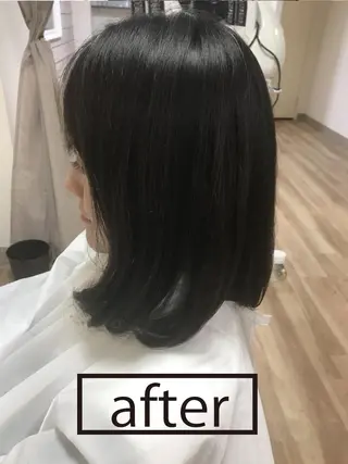 ミディアム anyhow academyのヘアスタイル