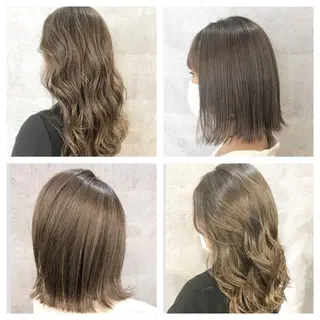 カラー 髪質改善で 憧れの潤艶美髪にのヘアスタイル