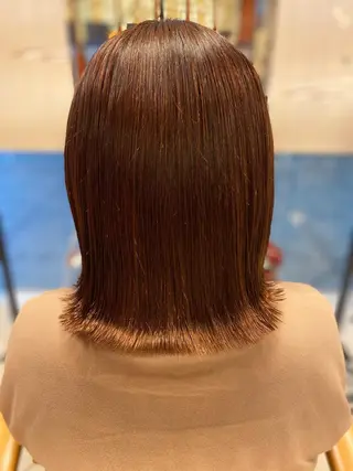 ミディアム へんみ みかのヘアスタイル