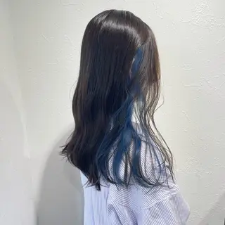 セミロング カラー shiho .のヘアスタイル