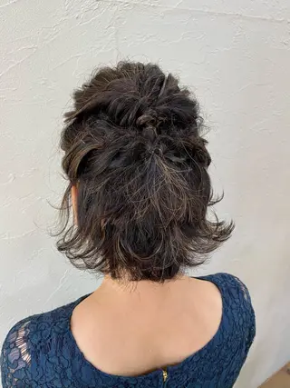 ミディアム ヘアアレンジ ENIF ヤマグチアツコのヘアスタイル