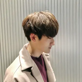 ショート カラー パーマ メンズ エビスザキレン／メン ズ／心斎橋🌳のヘアスタイル