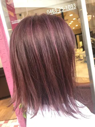ミディアム デザインカラー✨新倉 佑奈のヘアスタイル