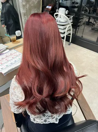 ロング カラー ハイトーン💗ピンク 🛼ベージュ🍀のヘアスタイル