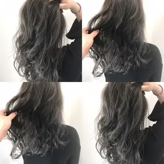 セミロング カラー パーマ ヘアアレンジ マツエク・マツパ 井坂 弘人のヘアスタイル