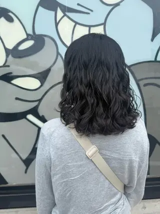 ミディアム デジタルパーマ/ ウェーブパーマ/神野のヘアスタイル