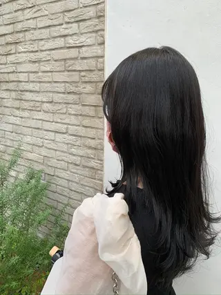 ロング カラー 中沢梨々花 🎀透明感カラーのヘアスタイル