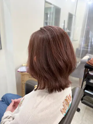 ミディアム カラー Hair&nail Seesaw所属・田端 透明感カラー 🐶内山晴貴のヘアスタイル