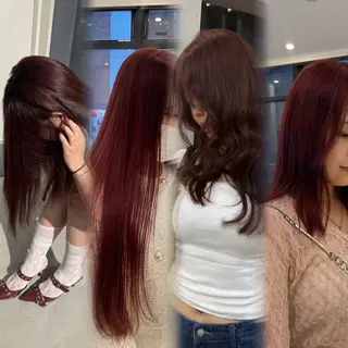 ロング カラー 韓国・透明感カラー ／堀江／みずき🐩のヘアスタイル