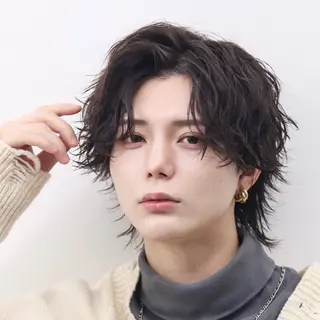 ミディアム カラー パーマ メンズ 🔥メンズ🔥かっこ いいが正義！代表柿崎のヘアスタイル