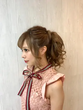 ヘアアレンジ GLOSS 心斎橋 山上のヘアスタイル