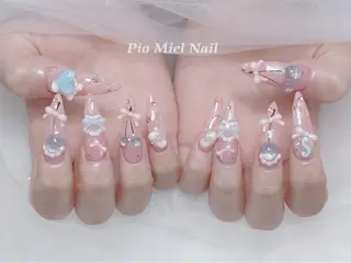 ネイル HANA 長さだしのネイルデザイン