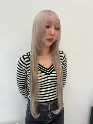 セミロング カラー HARU//原宿🤍 リピート率NO.1のヘアスタイル