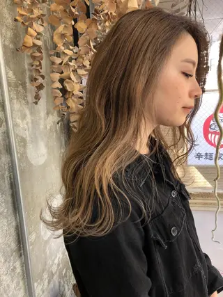 ロング カラー Pia ツボイ ケイタのヘアスタイル
