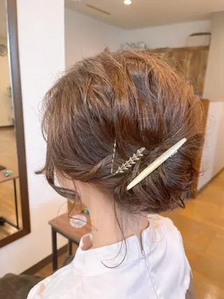 セミロング ヘアアレンジ 髪質改善/カラー 🖤‎🤍川島のヘアスタイル