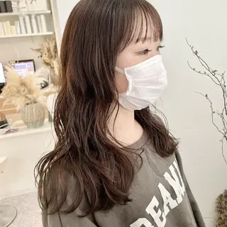 ロング カラー パーマ YUKO/ 似合わせ韓国風パーマのヘアスタイル