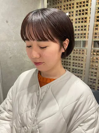ショート カラー 表参道🌿赤み消し カラー/チナツのヘアスタイル