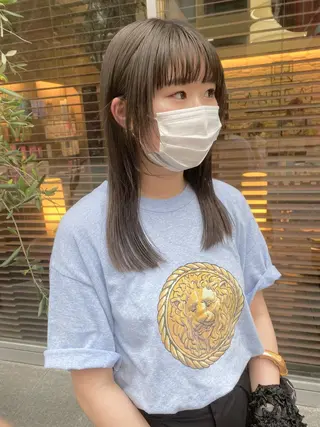 ロング カラー ヘアアレンジ 溝口 ひなこのマツエク・マツパデザイン