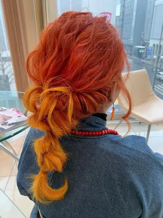 ロング ✂︎赤味消す＆艶出す YOSHIKI✂︎のヘアスタイル
