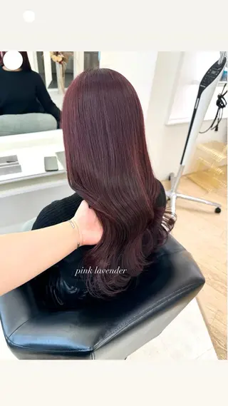 ロング カラー ParveMix 宮﨑 梨里のヘアスタイル