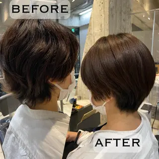ショート 縮毛矯正セミナー講師 ヨコモリユウキのヘアスタイル