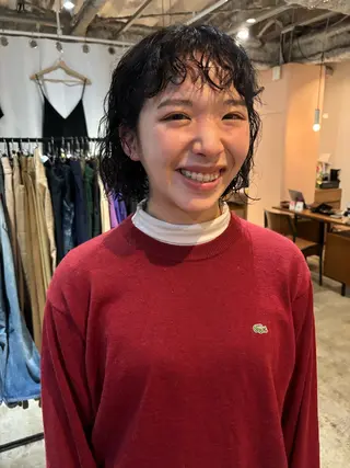 ショート カラー パーマ Hayashi Shioriのヘアスタイル