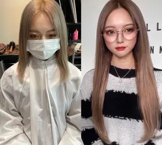 ショート カラー ヘアアレンジ 寺西 恵🪡🤍のヘアスタイル