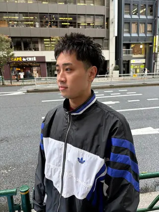 ショート パーマ メンズ 💈メンズ短髪特化 ✂︎伊藤大輝💈のヘアスタイル