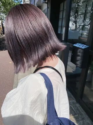 ミディアム カラー 塩澤 榛奈のヘアスタイル