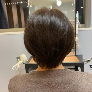 ショート カラー 透明感カラー✨ 酸性ストレート特化のヘアスタイル