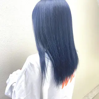 ミディアム カラー パーマ ヘアアレンジ メンズ キッズ ネイル マツエク・マツパ 切りっぱなしヘアボブ ミディアムヘアRYOのヘアスタイル
