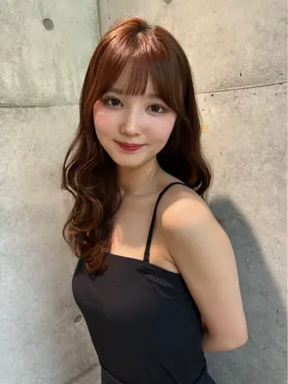 セミロング カラー ✨レイヤー/韓国 /✨ヘア山下　遥のヘアスタイル