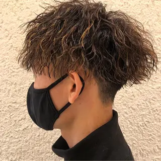 ミディアム 池添 聖矢のヘアスタイル