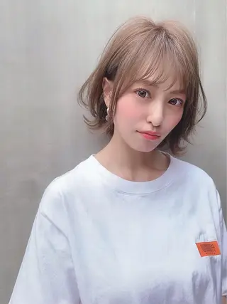 ミディアム カラー ヘアアレンジ メンズ 透明感×韓流ハイ トーン🫧RYUTAのヘアスタイル