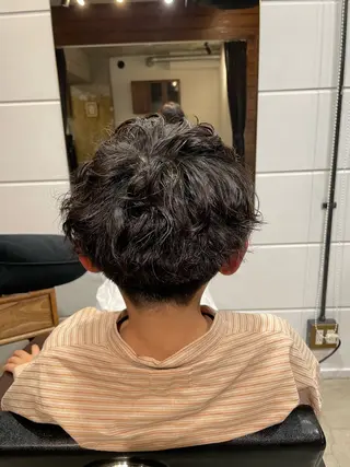 ショート パーマ メンズ 【お洒落パーマ】 Elme　肥塚康汰郎のヘアスタイル