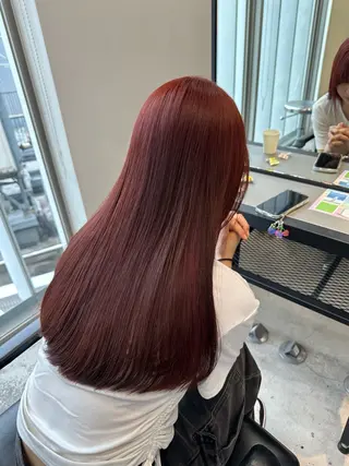 ロング カラー パーマ ヘアアレンジ 暖色💖ツヤ髪💖 masae🌼のヘアスタイル